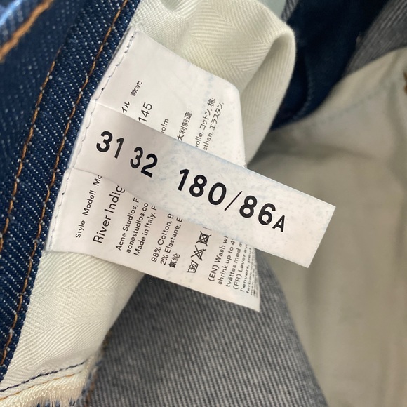 Acne River Jeans Indigo 31x32 - Picture 7 of 7
